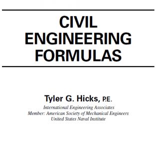 Civil Engineering Formulas E-Book Download
