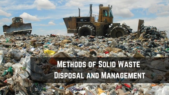 14 Methods of Solid Waste Disposal and Management