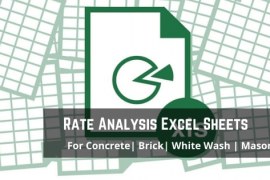 Best Rate Analysis Excel Sheets For Civil Engineering Works