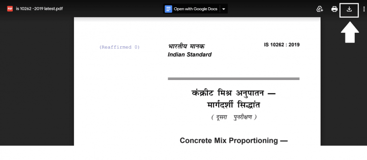 IS 10262 code 2019 pdf download