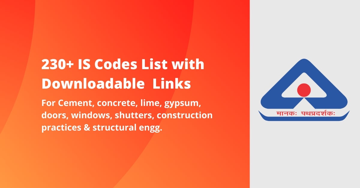 List of IS Codes - Doors and Windows - Civilophilia