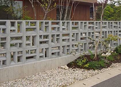 Modern Concrete Block boundary idea