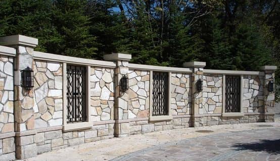 Modern Stone Boundary Wall Design ideas