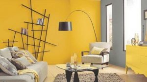 Single Coloured Blocks Wall Paint Ideas 300x169 