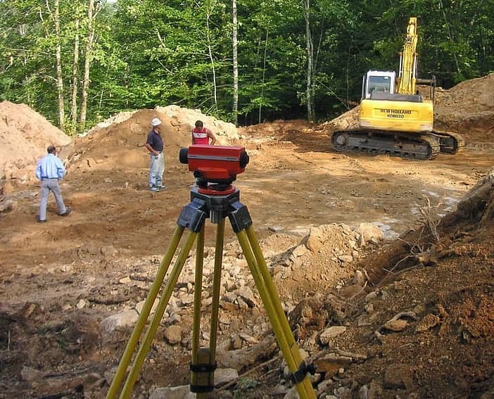 Geodetic Surveys on construction site