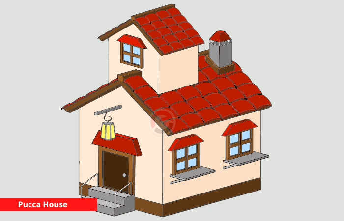 Drawn House Pucca House - Green House - Free Transparent PNG Clipart Images  Download