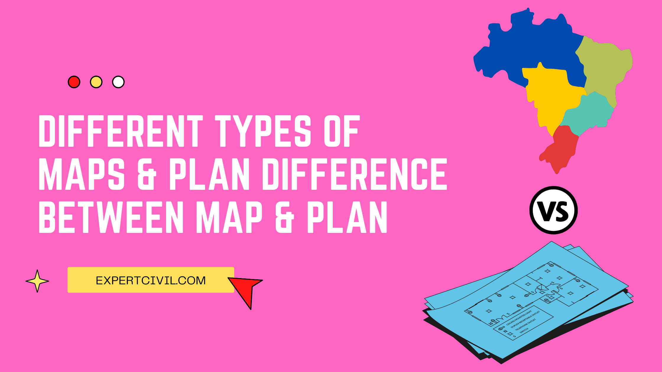 Different Types of Maps and Plan | Difference between Map and Plan