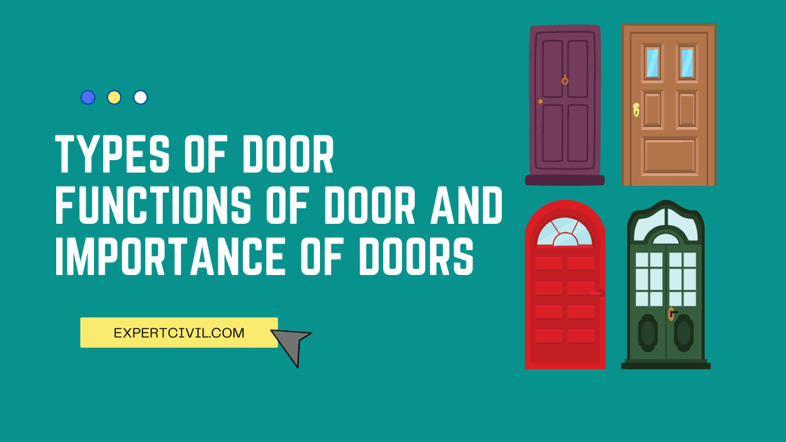 Types of Door | Functions of Door and Importance of Doors