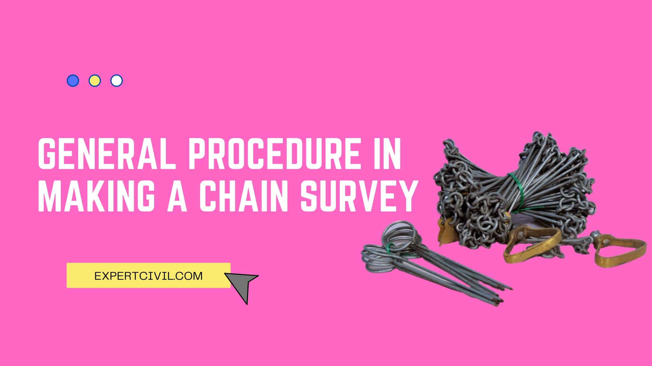 General Procedure In Making A Chain Survey