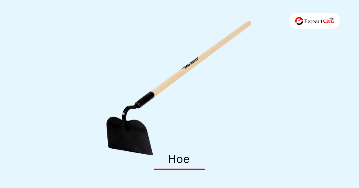 Hoe in construction
