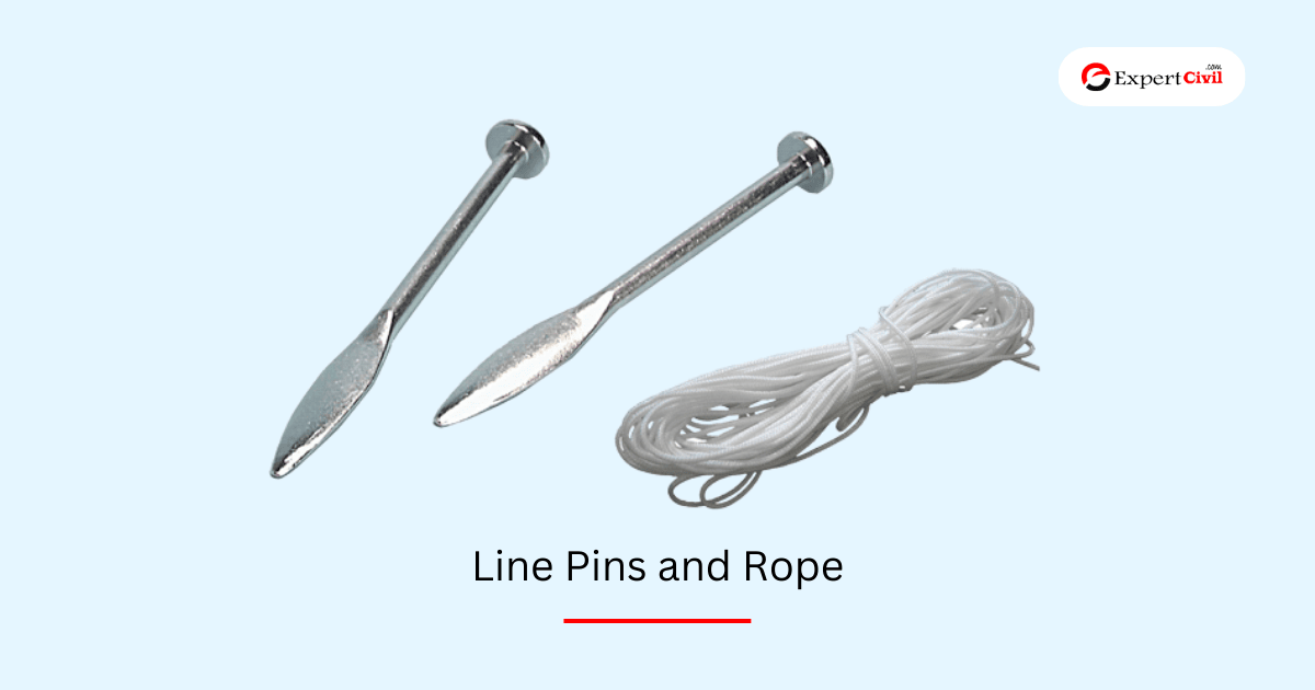 Line Pins and Rope in construction