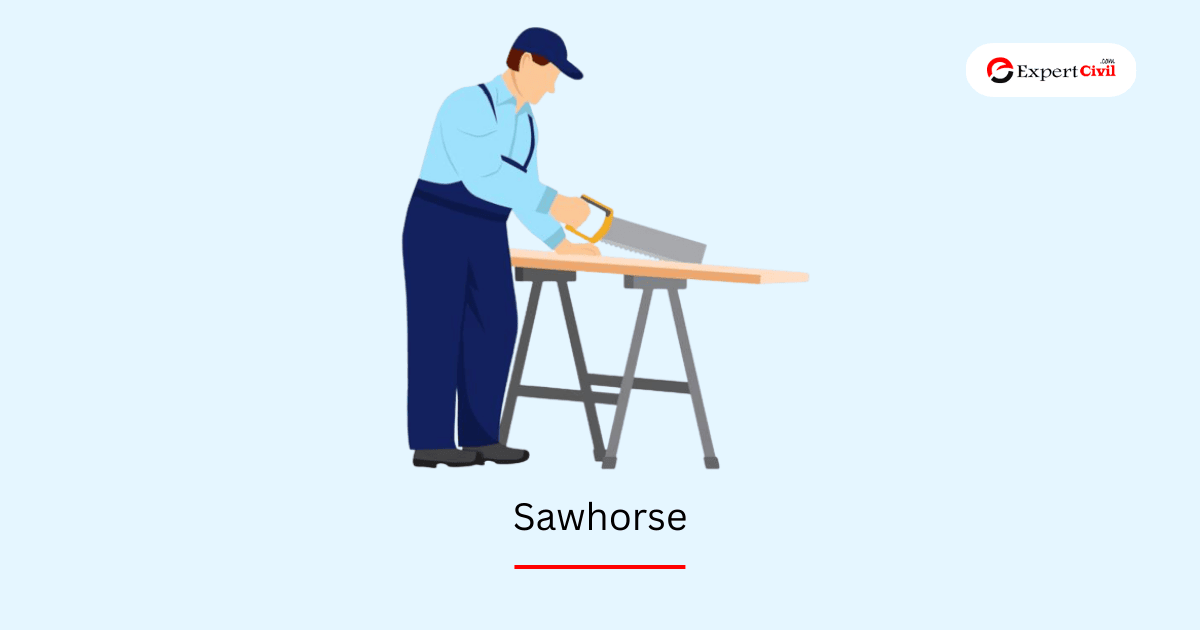 Sawhorse in construction
