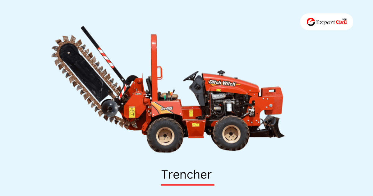 Trencher Construction Vehicle