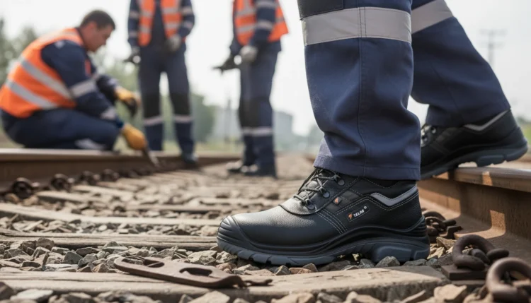 Anti-slip work shoes for construction sites in the UAE: safety and traction